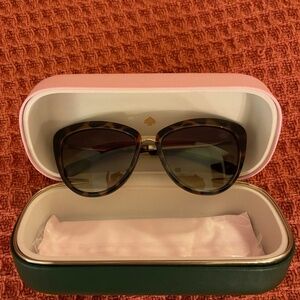 KATE SPADE Tortoiseshell Sunglasses, Oversized Modified Cat’s Eye Shape, NIB